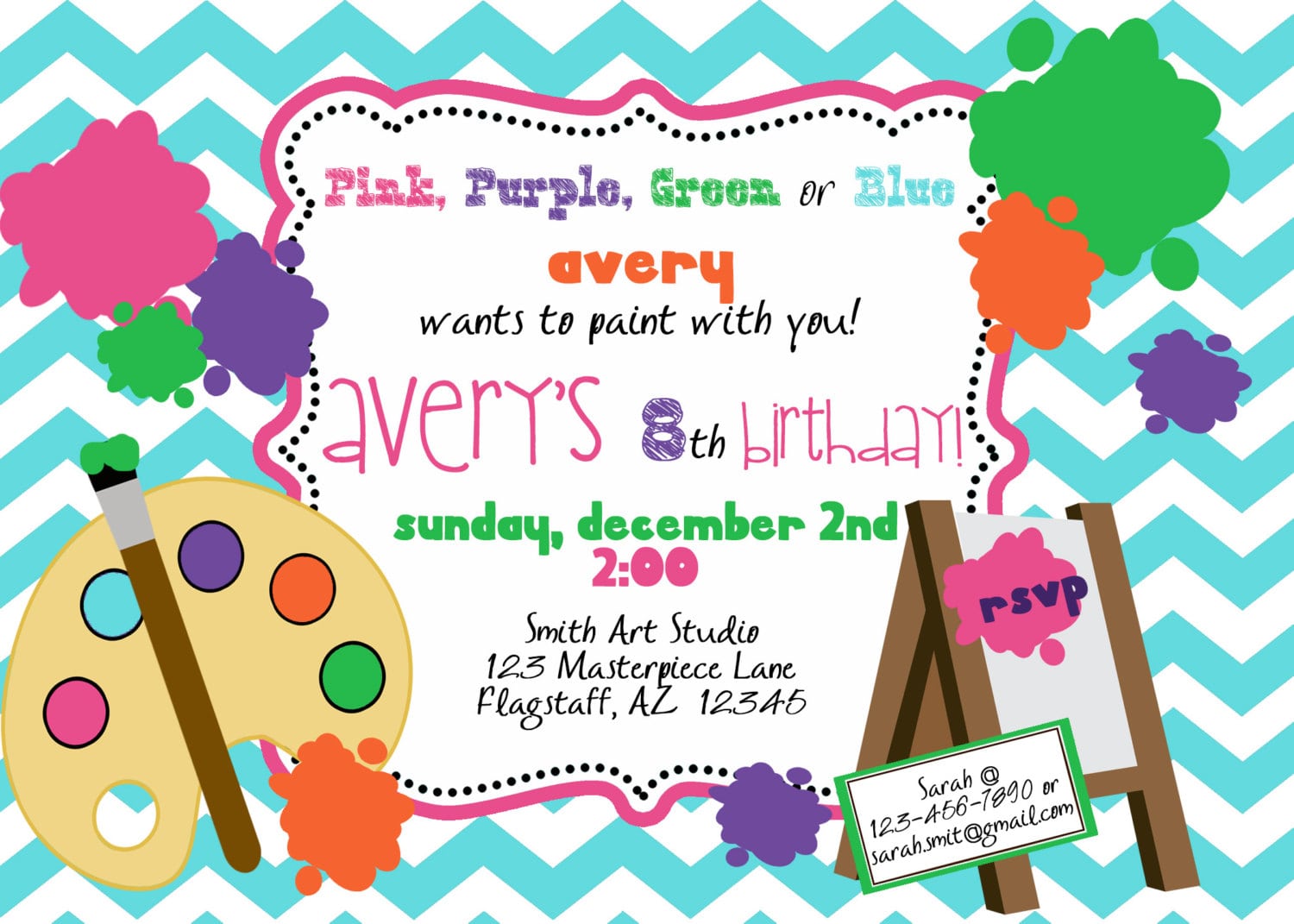 Painting Party Invitations â Gangcraft Net